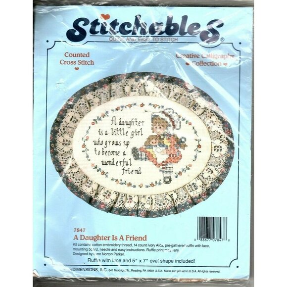 Dimensions Counted Cross Stitch Kit A Daughter Is A Friend Sealed Kit - Picture 1 of 2